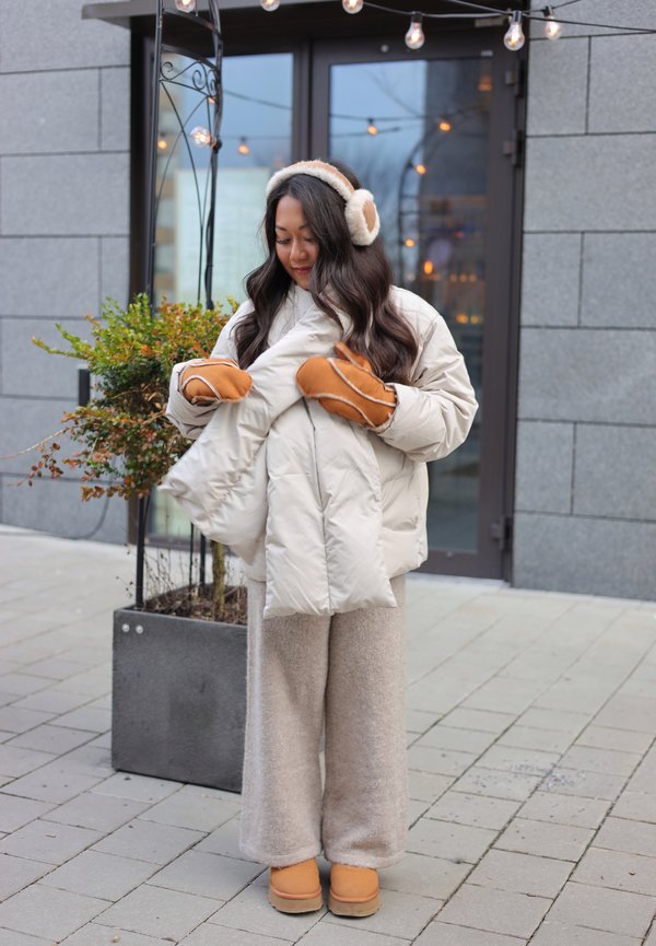 Braune gefütterte Stiefeletten